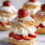 Strawberry Puff Pastry Stacks with Cream Recipe