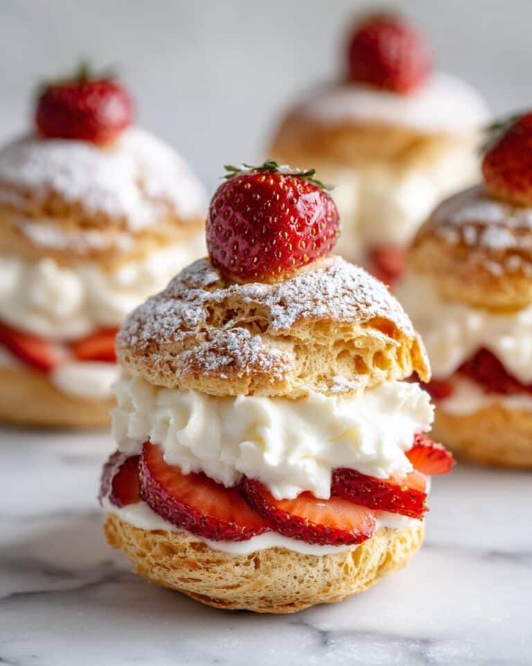 Strawberry Puff Pastry Stacks with Cream Recipe