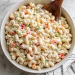 Creamy Macaroni Salad with Fresh Vegetables Recipe