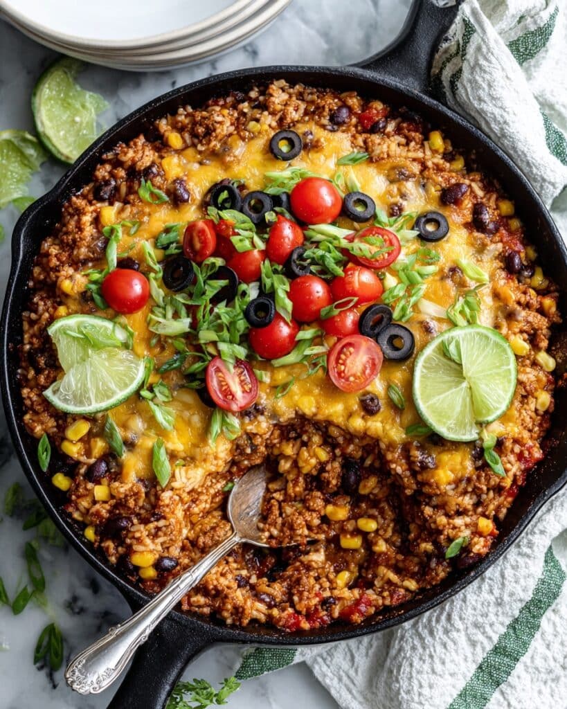 Easy Taco Rice Casserole Recipe