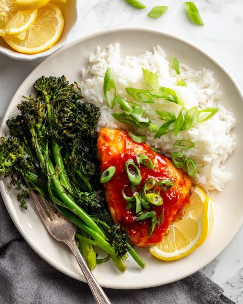 Sheet Pan Thai Baked Fish with Broccolini Recipe