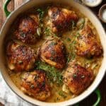Braised Chicken with Apple Juice and Herbs Recipe