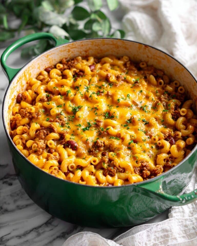 Chili Mac with Cheddar Cheese Recipe