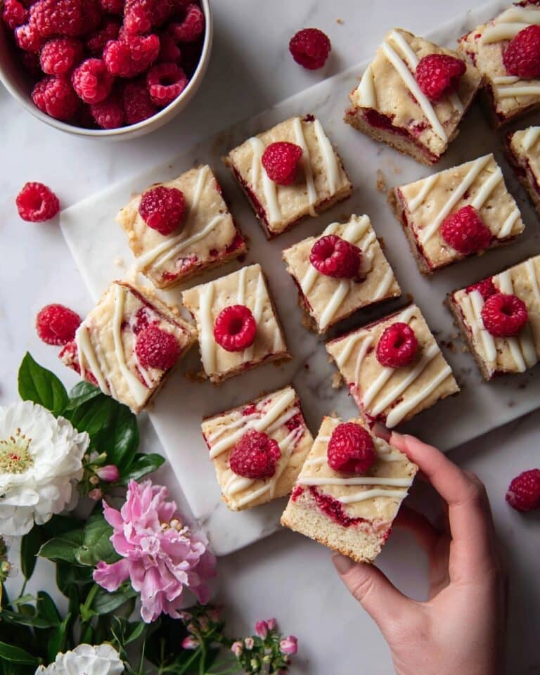 Raspberry White Chocolate Blondies Recipe
