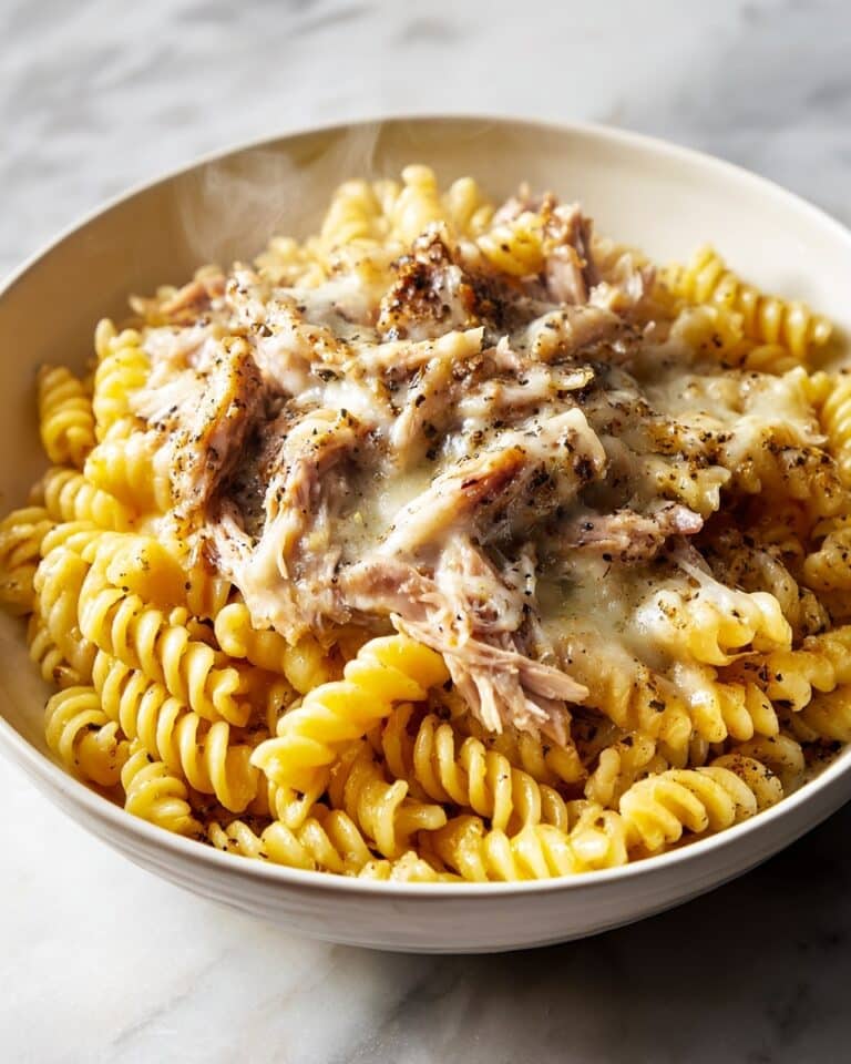 French Onion Stew with Beef, Noodles, and Monterey Jack Cheese Recipe