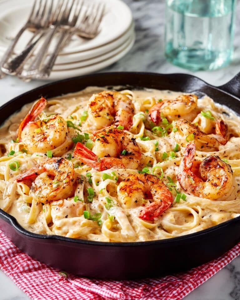 Cajun Shrimp Fettuccine Alfredo Recipe