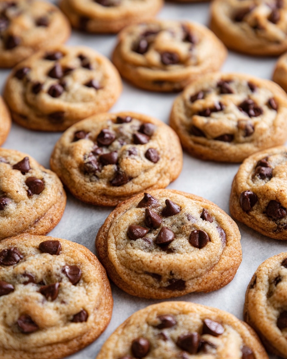 There are four round, soft cookies with a light golden brown color, each with several dark brown chocolate chips embedded on the top surface. One cookie in the front has a bite taken out, revealing a slightly moist, crumbly texture inside with melted chocolate chips. The cookies rest on a white plate with a smooth texture, set on a white marbled surface. The cookies show small cracks and a gentle puffiness, giving a fresh baked look. Photo taken with an iphone --ar 4:5 --v 7
