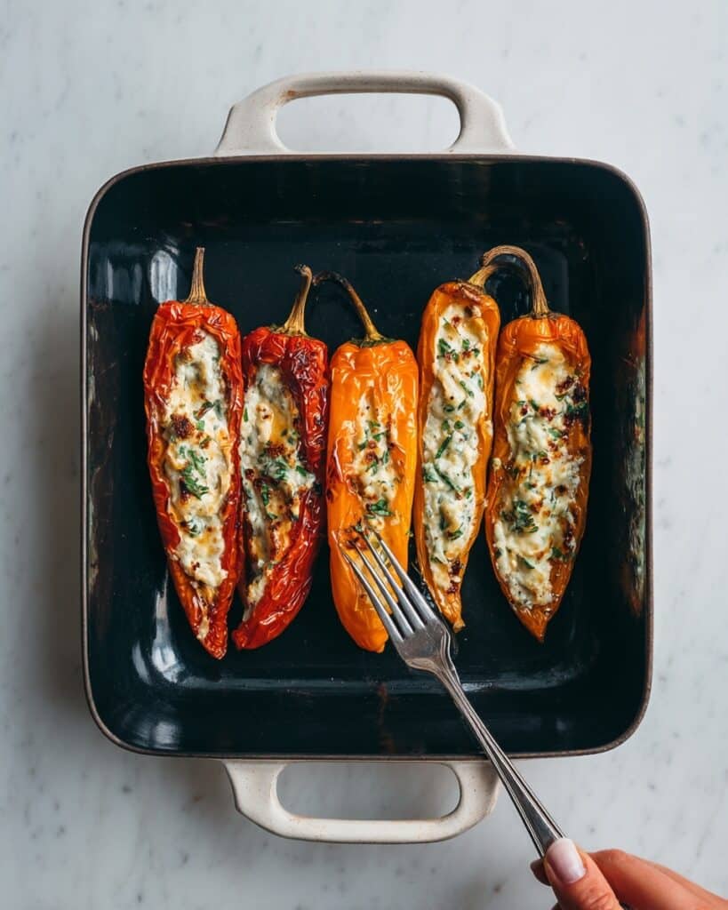 Greek Style Stuffed Peppers with Feta Recipe