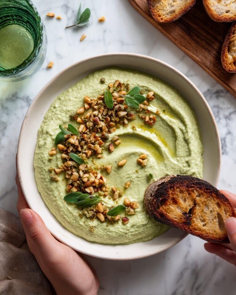 Creamy Vegan Broccoli Soup with Crispy Nutty Crumbles Recipe