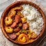 Slow Cooker Jambalaya with Chicken, Sausage, and Shrimp Recipe
