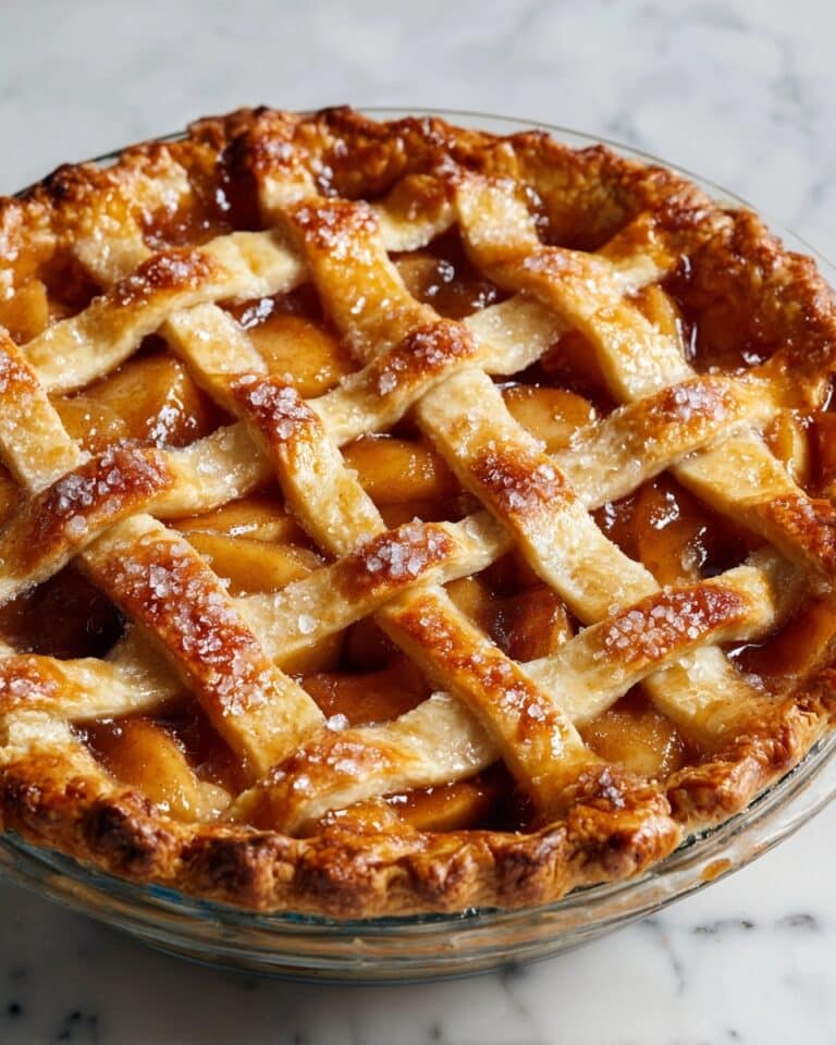 Homemade Classic Apple Pie with Lattice Crust and Spiced Filling Recipe