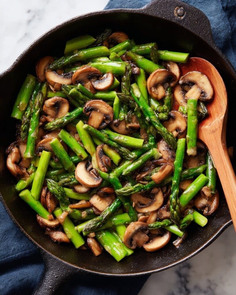 The Best Sauteed Asparagus and Mushrooms Recipe