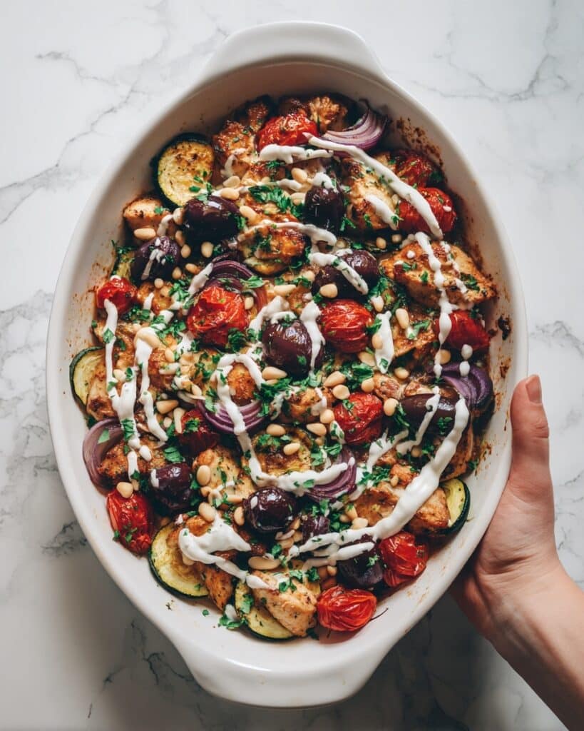 Easy Mediterranean Chicken Zucchini Bake Recipe