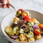 Mediterranean Sheet Pan Gnocchi with Lentils and Roasted Vegetables Recipe