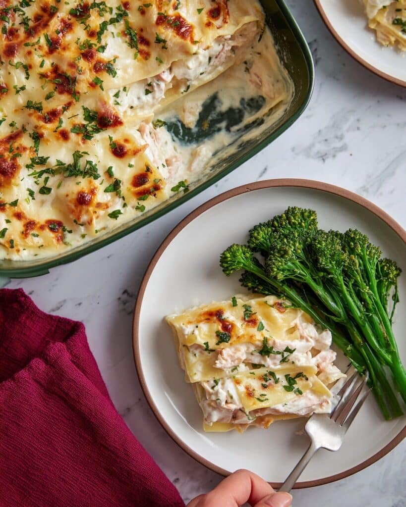 Seafood Lasagna with Shrimp, Scallops, and Crab Recipe