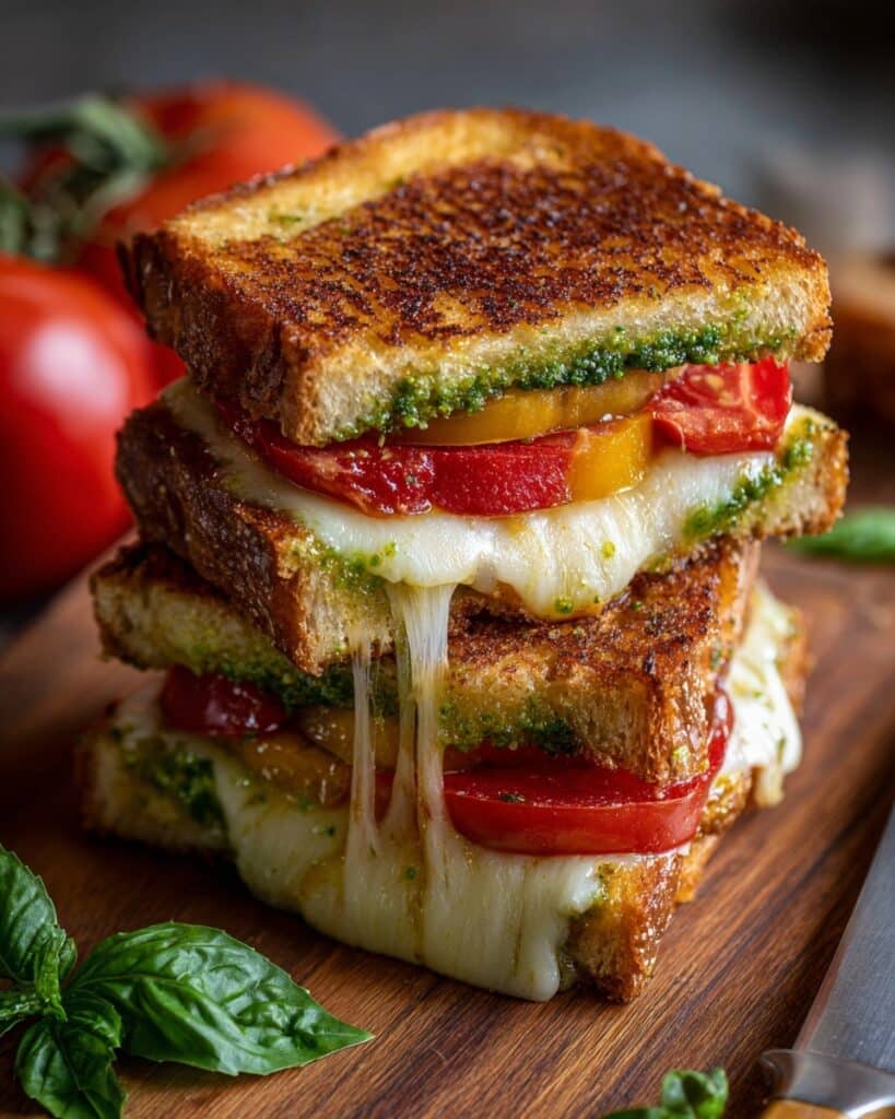 Pesto Grilled Cheese Recipe