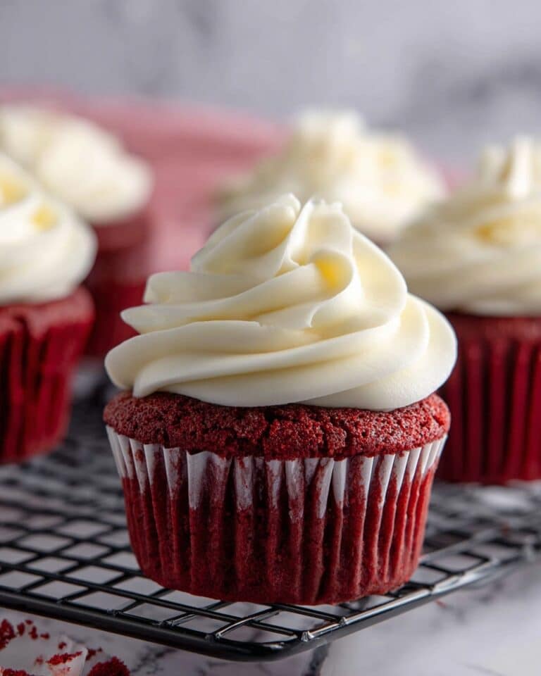 Red Velvet Cupcakes with Cream Cheese Frosting Recipe