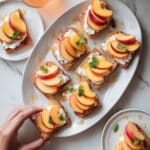 Whipped Cottage Cheese and Hot Honey Peach Crostini Recipe