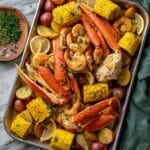Cajun Seafood Boil with Garlic Butter Sauce Recipe