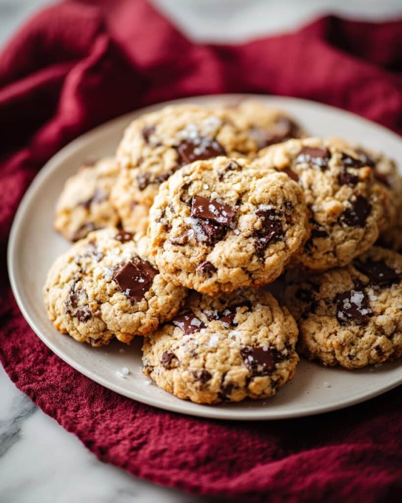 Dark Chocolate Chunk Oatmeal Cookies Recipe