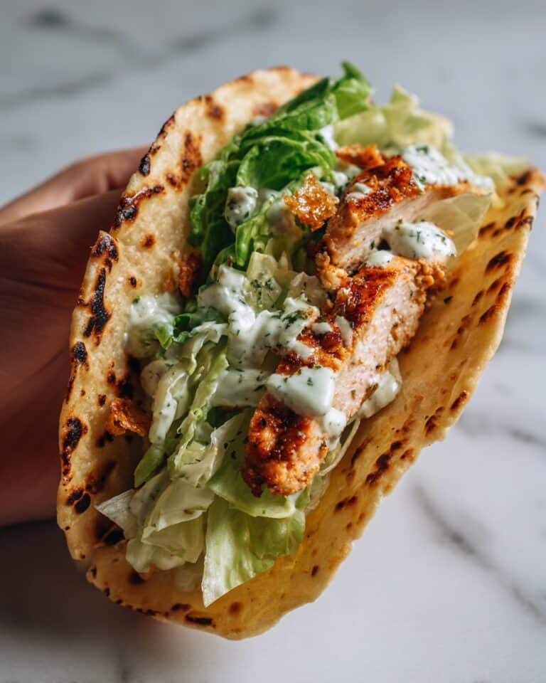 Crispy Chicken Caesar Salad Tacos Recipe