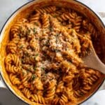One Pot Creamy Tomato Beef Pasta Recipe
