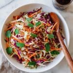 Asian Slaw - Crunchy Oriental Cabbage Salad with Asian Dressing Recipe