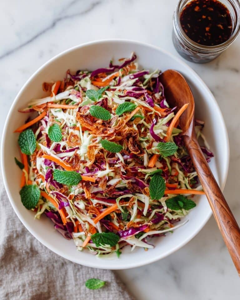 Asian Slaw – Crunchy Oriental Cabbage Salad with Asian Dressing Recipe