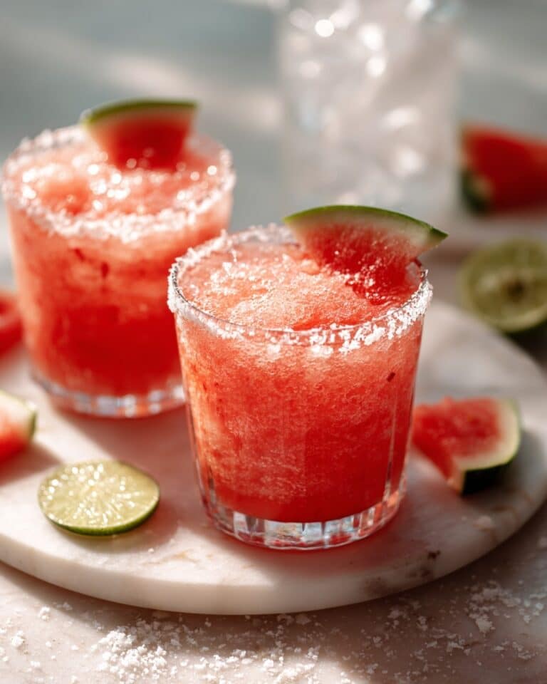 Watermelon Margaritas (Just Three Ingredients!) Recipe