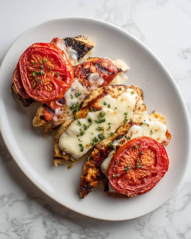 Air Fryer Caprese Chicken with Pesto, Tomato, and Mozzarella Recipe