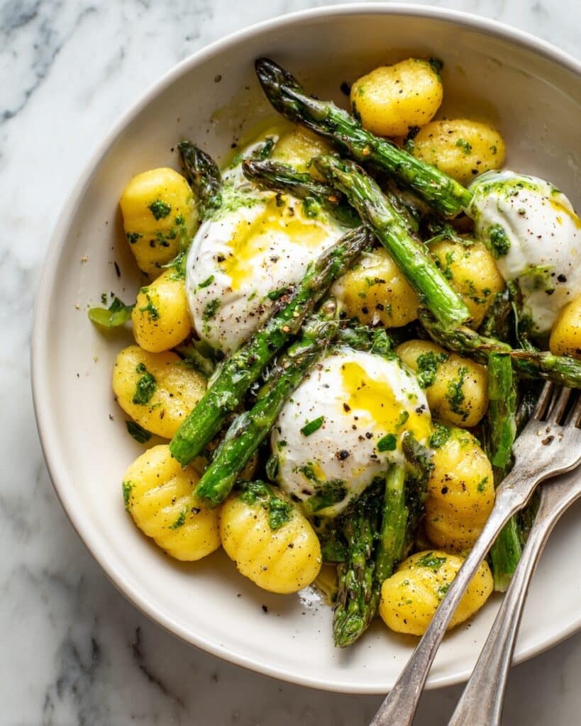 Lemon Pesto Burrata and Brown Butter Gnocchi Recipe