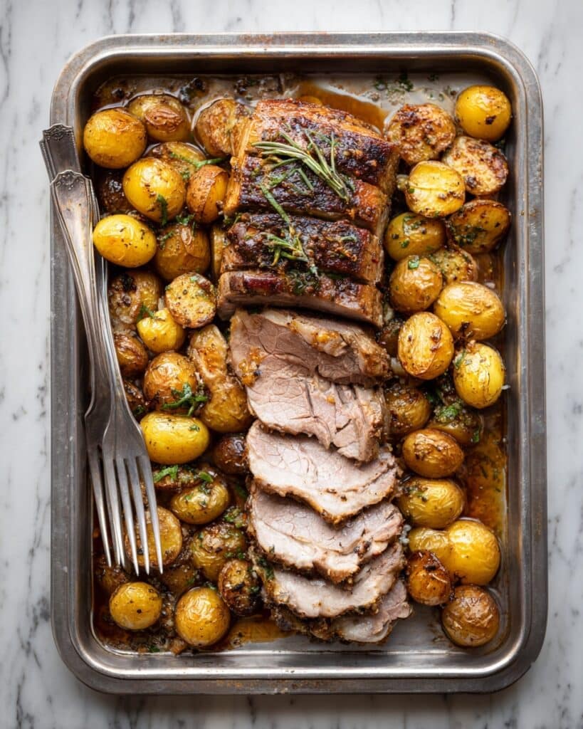 Sheet Pan Pork Tenderloin and Potatoes Recipe