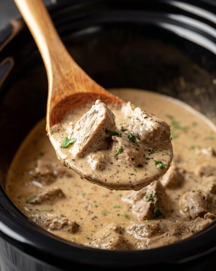 Slow Cooker Smothered Pork Chops Recipe