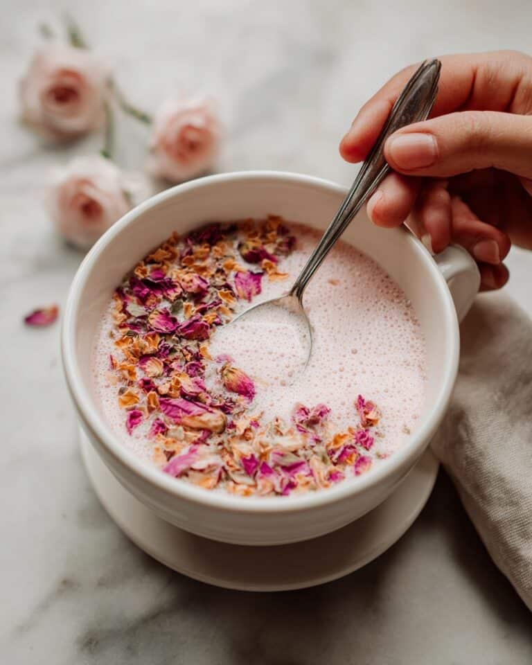 Easy Rose Latte (Iced or Hot) Recipe