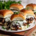 Vegetarian Portobello Mushroom and White Cheddar Sliders Recipe