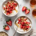 Strawberry Roasted Berry Cottage Cheese Breakfast Bowl Recipe