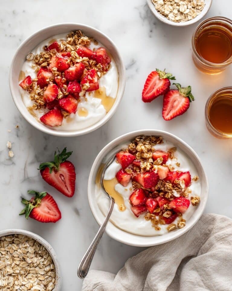 Strawberry Roasted Berry Cottage Cheese Breakfast Bowl Recipe