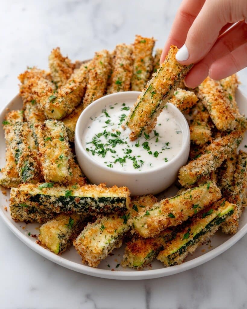 Baked Zucchini Fries with Lemon-Garlic Aioli Recipe