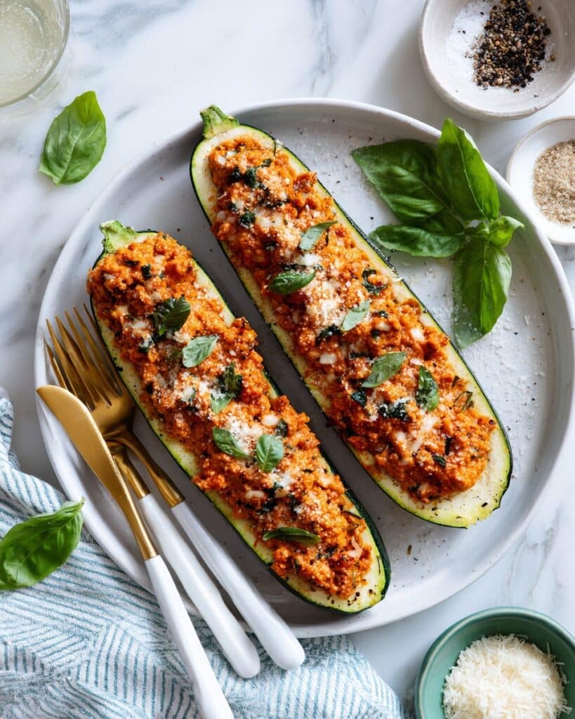 Turkey Zucchini Boats Recipe