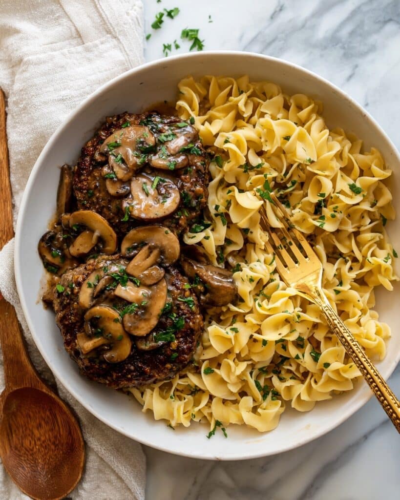 Slow Cooker Salisbury Steaks with Mushrooms and Onion Gravy Recipe