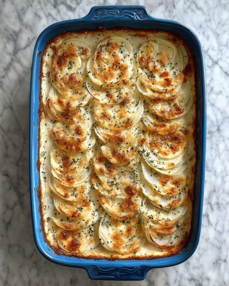 Tennessee Onions: An Old-Fashioned Onion Casserole with Cheddar and Gouda Recipe