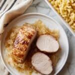 Roasted Pork Tenderloin with Sauerkraut Recipe