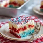 Red White and Blue Jello Poke Cake Recipe