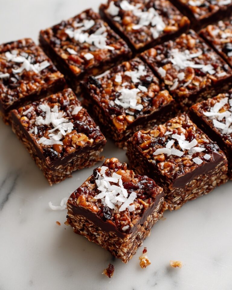 No-Bake Chocolate Fudge Oat Bars Recipe