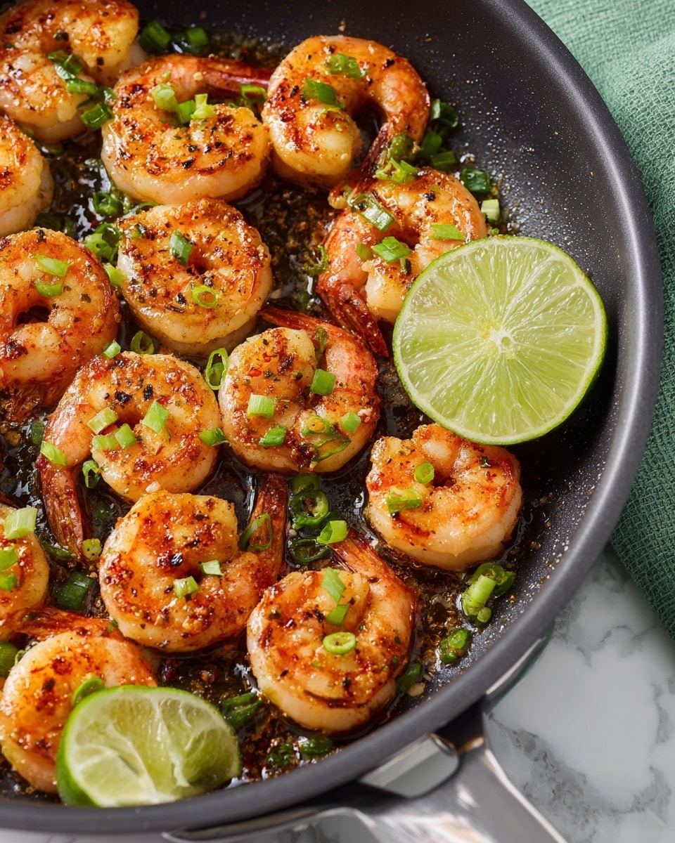A white bowl with a brown rim holds a dish with three layers: at the bottom, there is white rice with a soft texture, placed on a white marbled surface; on top of the rice, a pile of seasoned, cooked shrimp with a reddish-brown color and light char marks is spread across the right side of the bowl; to the left of the shrimp, there is a bright yellow mango salsa mixed with small pieces of green avocado and red onion, topped with thin slices of lime. The shrimp is garnished with small green onion pieces. Photo taken with an iphone --ar 4:5 --v 7