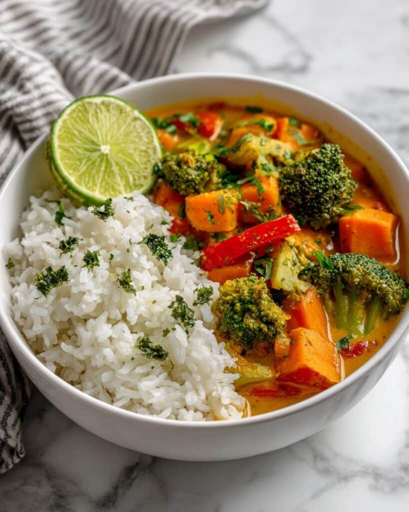 Thai Coconut Chicken Curry with Veggies Recipe