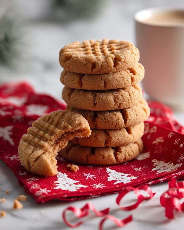 Easy 4 Ingredient Splenda Peanut Cookies Recipe