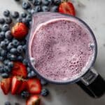 Strawberry Blueberry Smoothie (No Banana) Recipe
