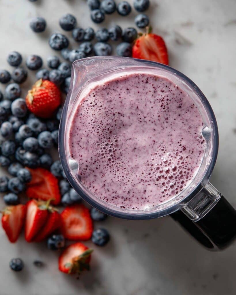 Strawberry Blueberry Smoothie (No Banana) Recipe