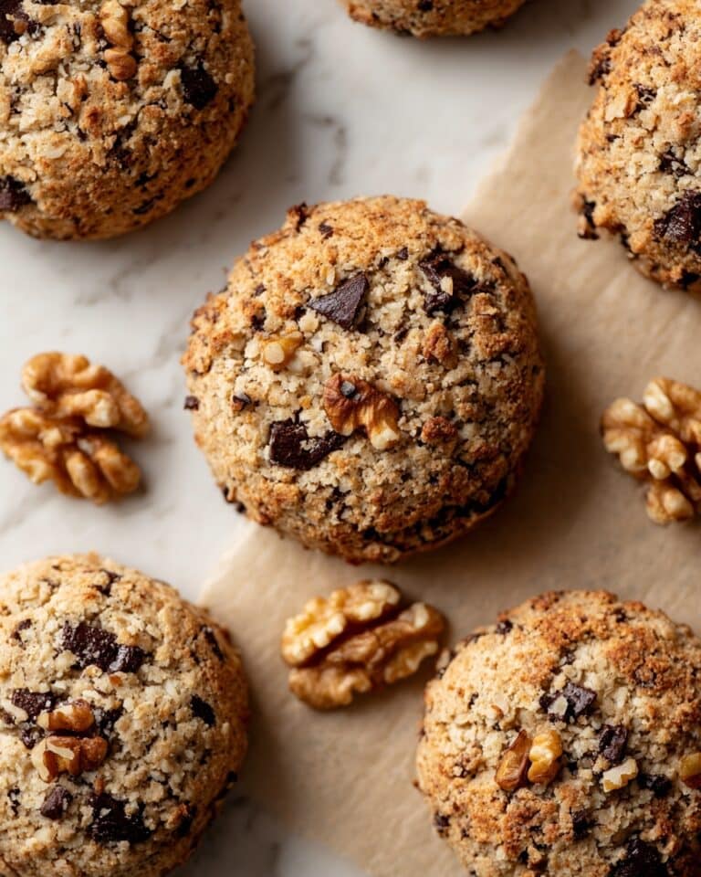 Almond Flour Cookies with Dark Chocolate and Walnuts Recipe